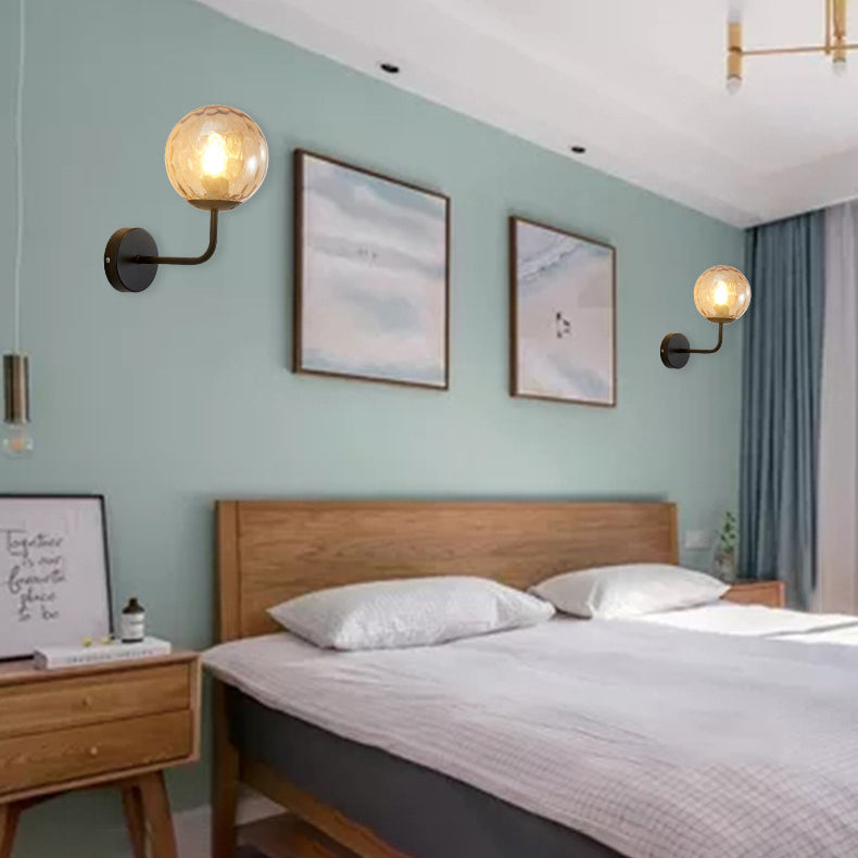 Kugelschatten 1-Licht Wandleuchte moderne Glas Wandmontage Leuchte Leuchte