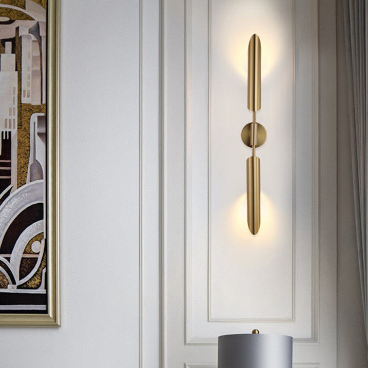 Lampada da parete in metallo moderno in stile moderno a parete da parafucia in oro