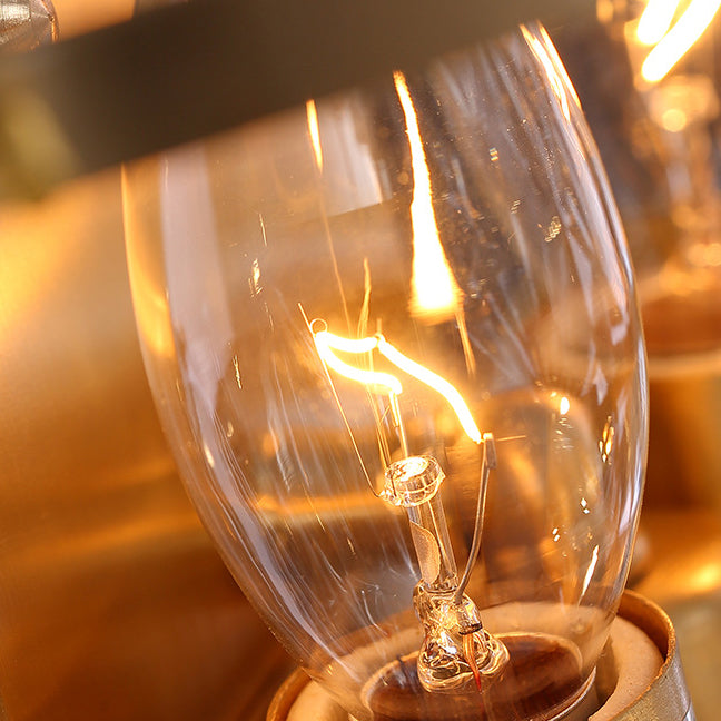 Moderne geometrische Schatten Wandleuchterkristallwandhalterung Leuchte im Messing