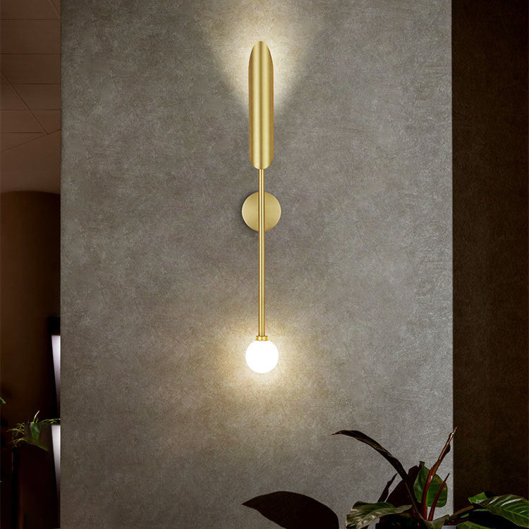 Metall Geometrische Wandbeleuchtung Merkmale moderner Stil 2 Leuchten Wandmontierte Leuchte in Gold