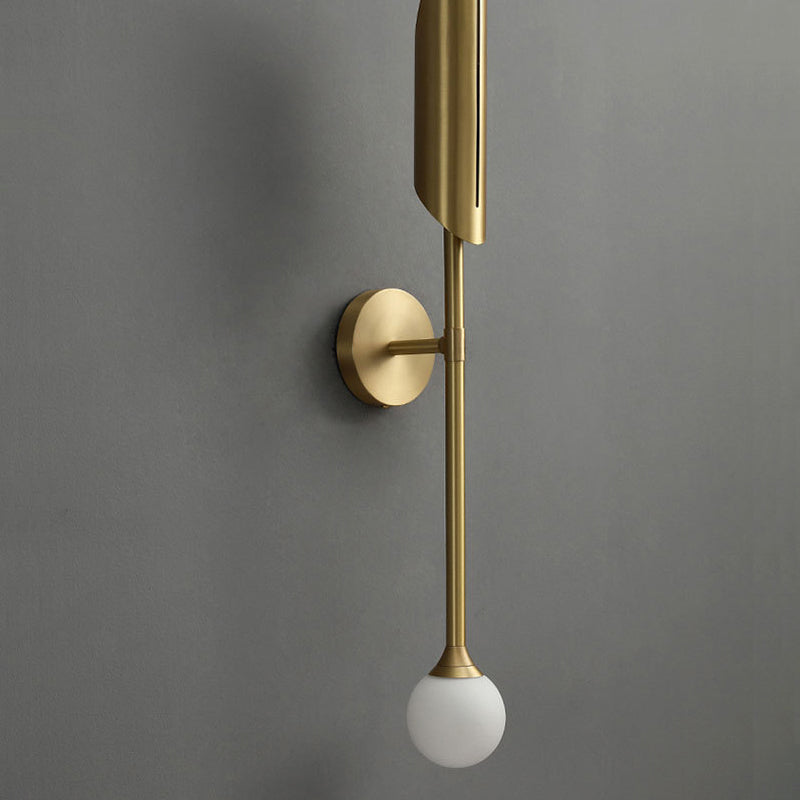 Metall Geometrische Wandbeleuchtung Merkmale moderner Stil 2 Leuchten Wandmontierte Leuchte in Gold