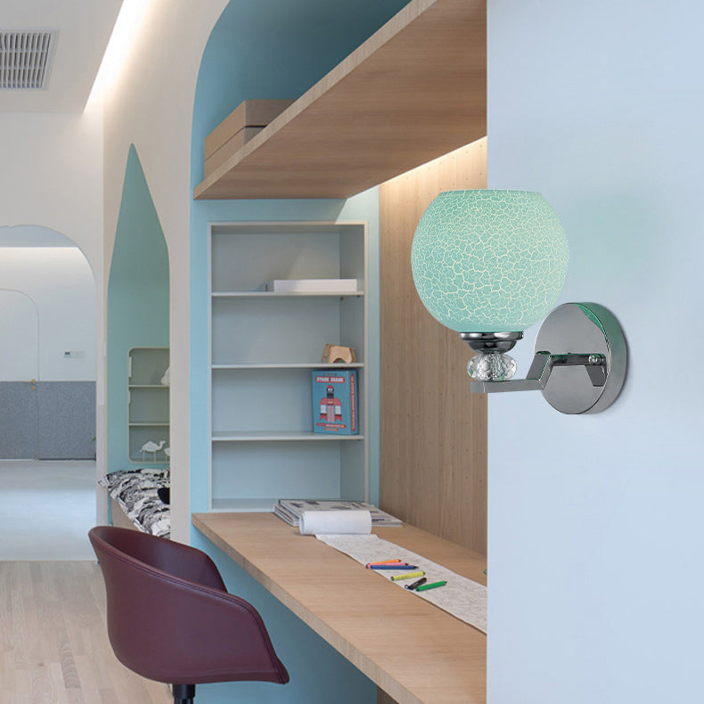 Glasgeometrische Wandbeleuchtung mit modernen Stil 1 leichte Wandmontageleuchte für Schlafzimmer