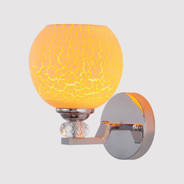 Glasgeometrische Wandbeleuchtung mit modernen Stil 1 leichte Wandmontageleuchte für Schlafzimmer