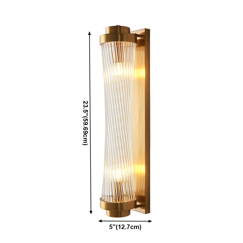 Crystal Geometric Shade 2-Lights Wall Sconce Modern Style Wall Mount Light Fixture