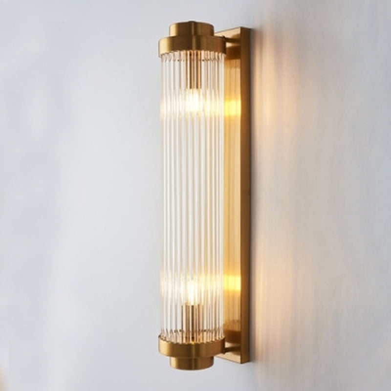 Crystal Geometric Shade 2-Lights Wall Sconce Modern Style Wall Mount Light Fixture