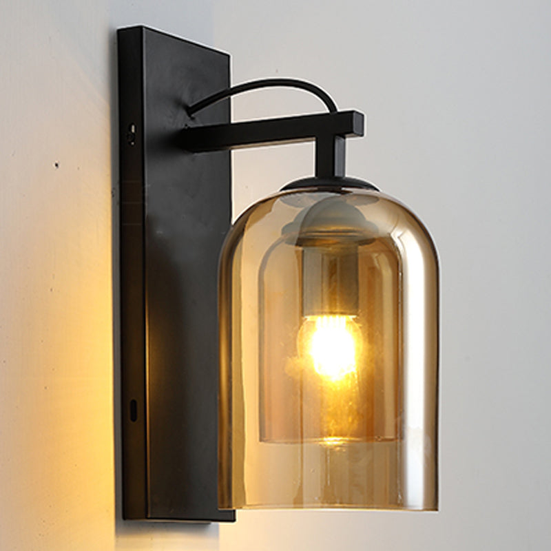 Glasröhrenwandmontaglampen zeitgenössische 1 leichte Wandleuchte Leuchten