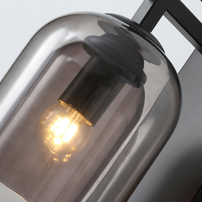 Glasröhrenwandmontaglampen zeitgenössische 1 leichte Wandleuchte Leuchten