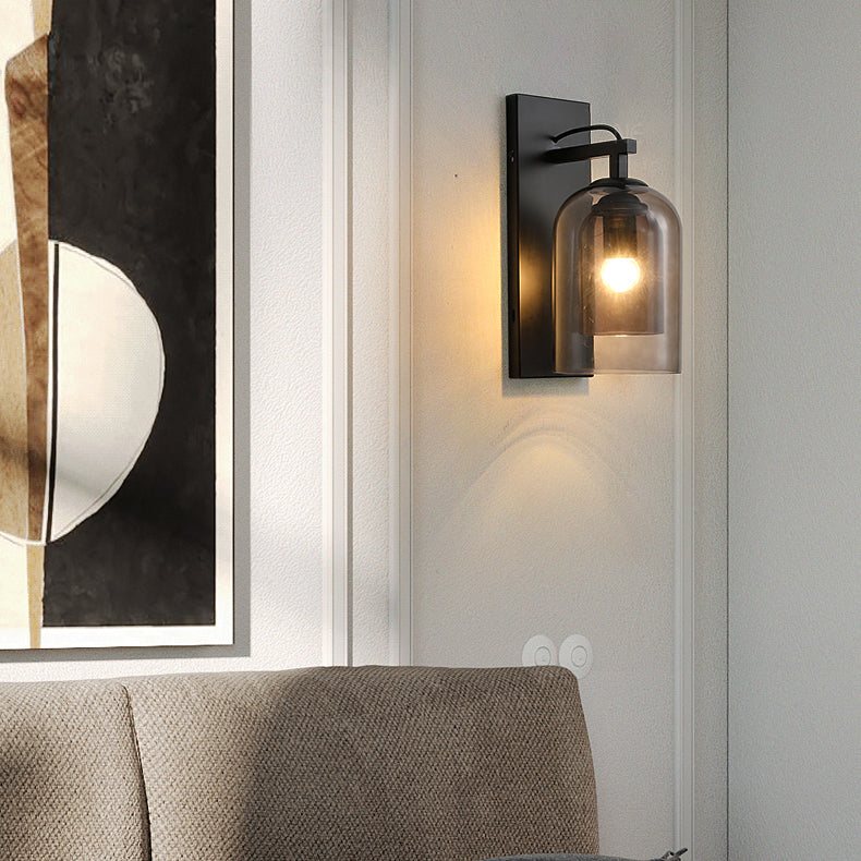 Glasröhrenwandmontaglampen zeitgenössische 1 leichte Wandleuchte Leuchten