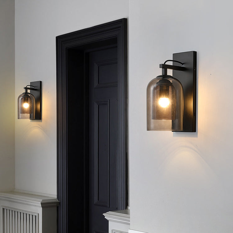 Glasröhrenwandmontaglampen zeitgenössische 1 leichte Wandleuchte Leuchten