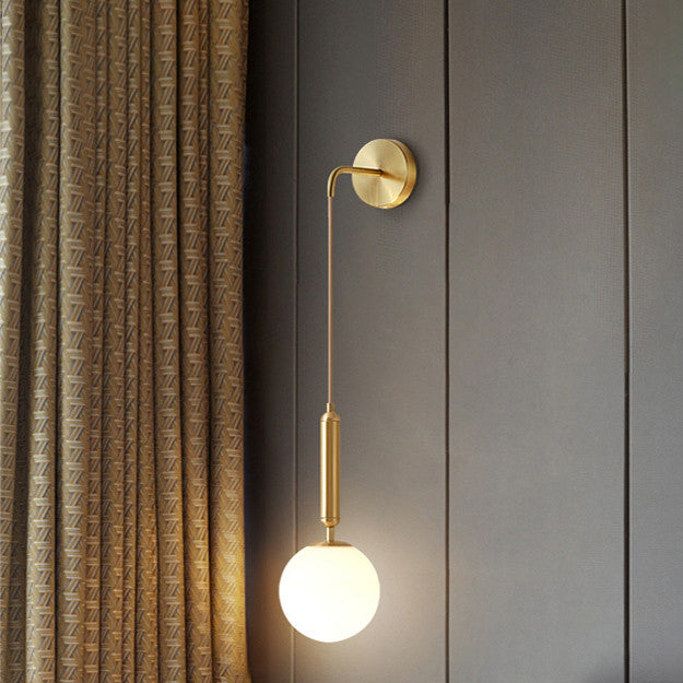 Glas kugelförmige Wandlampen zeitgenössische 1 leichte Wandleuchte Leuchten