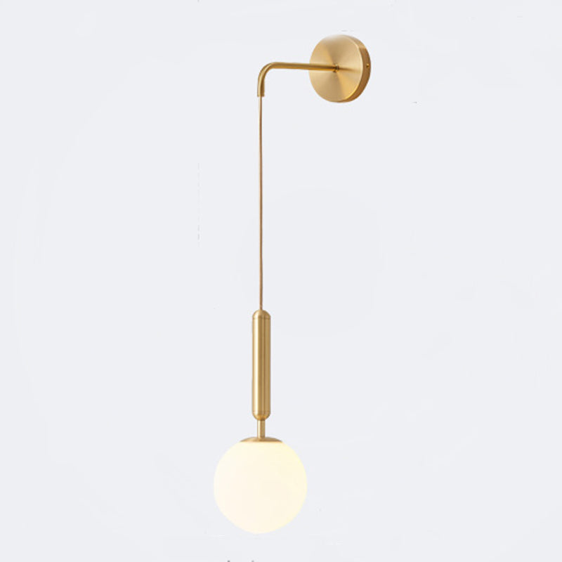 Glas kugelförmige Wandlampen zeitgenössische 1 leichte Wandleuchte Leuchten