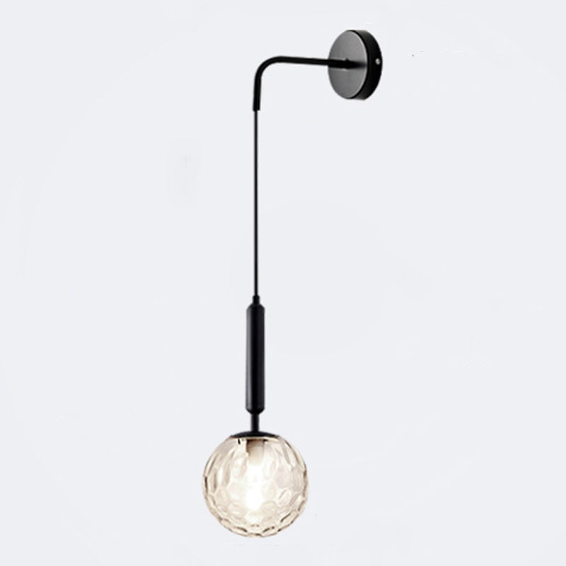 Glas kugelförmige Wandlampen zeitgenössische 1 leichte Wandleuchte Leuchten