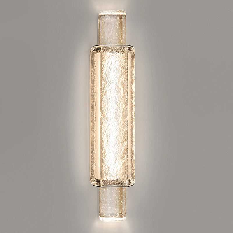 Kristall lineare Wandmontaglampen zeitgenössische 1 leichte LED -Wandleuchte Leuchte