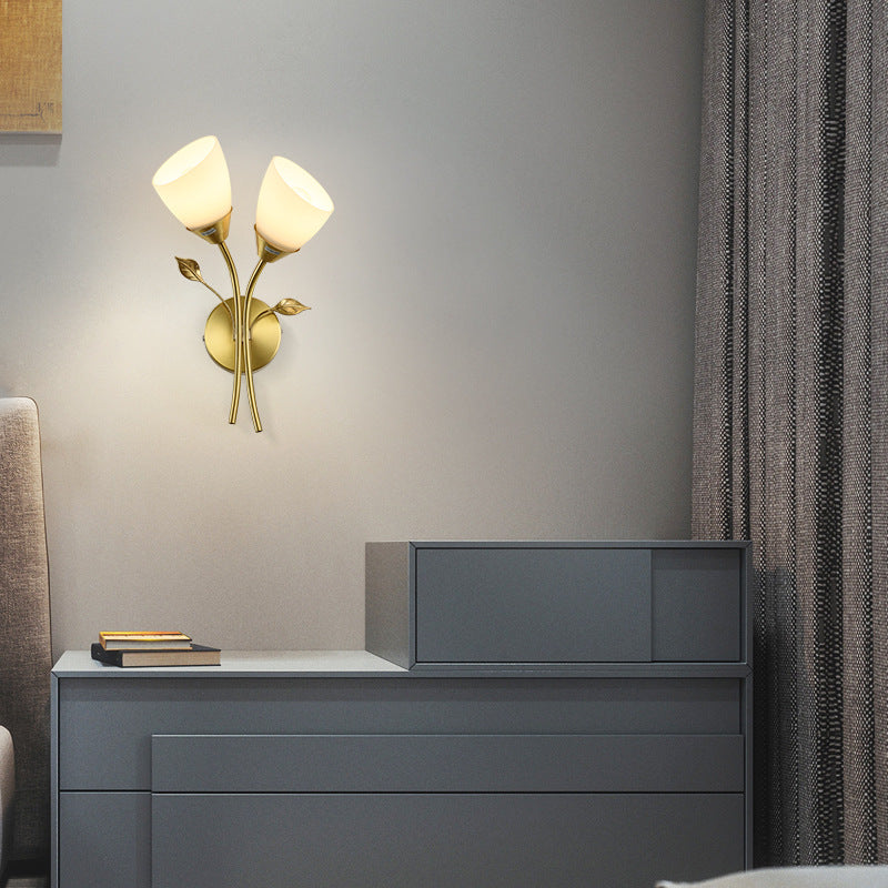 Geometrische mit Glas montierte Lampen zeitgenössischer Multi -Licht -Wandleuchte Leuchte