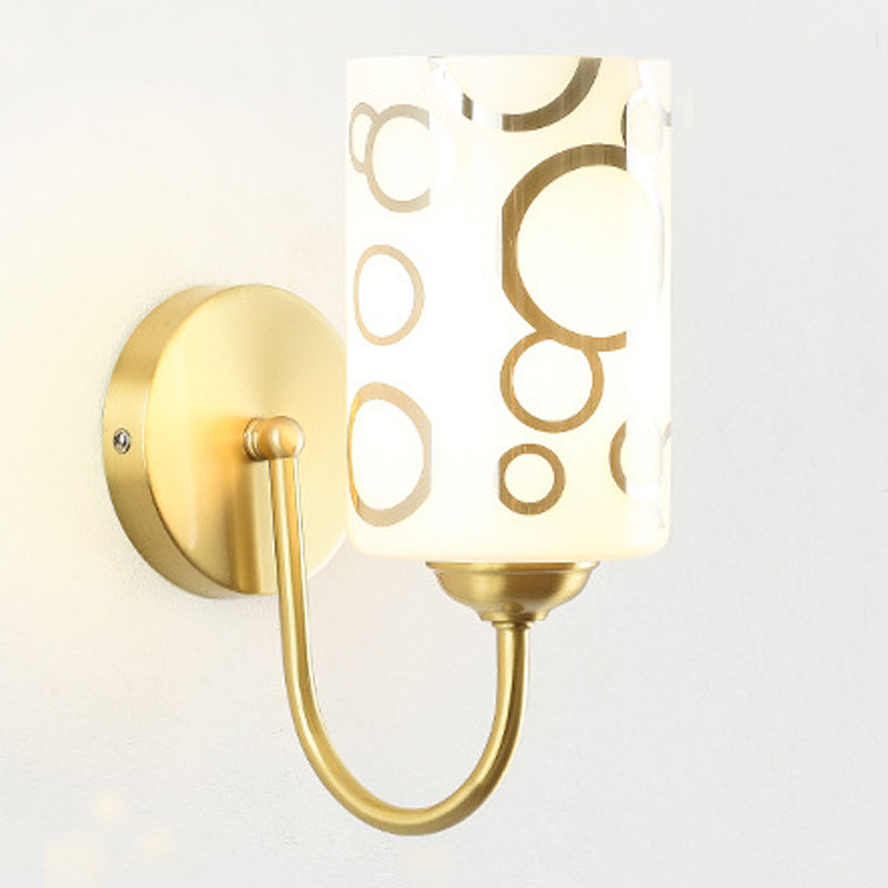 Geometrische mit Glas montierte Lampen zeitgenössischer Multi -Licht -Wandleuchte Leuchte