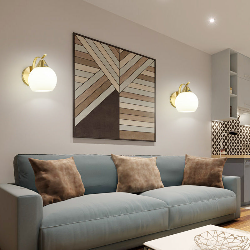 Geometrische mit Glas montierte Lampen zeitgenössischer Multi -Licht -Wandleuchte Leuchte