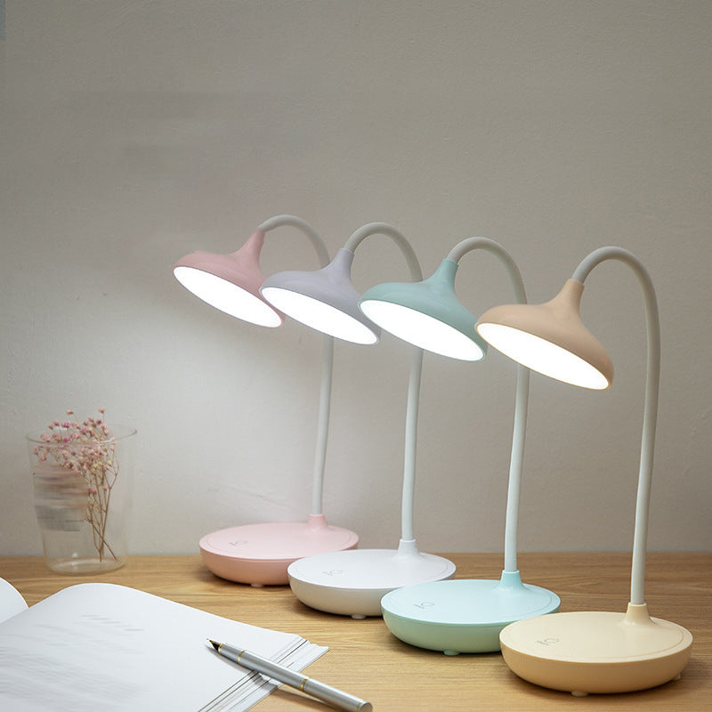 Lampade per comodini rotondi Modern Plastic 1 Lampada da tavolo a LED LED