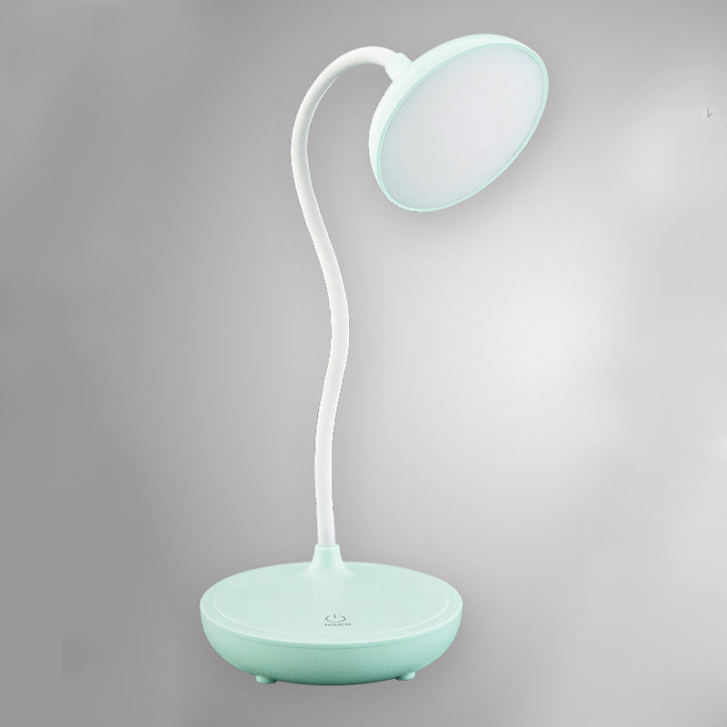 Lampade per comodini rotondi Modern Plastic 1 Lampada da tavolo a LED LED