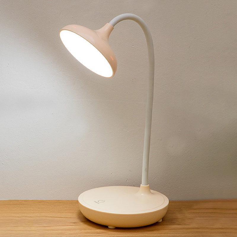Lampade per comodini rotondi Modern Plastic 1 Lampada da tavolo a LED LED
