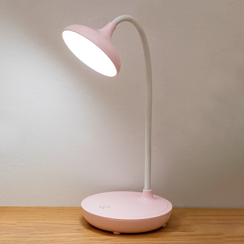 Lampade per comodini rotondi Modern Plastic 1 Lampada da tavolo a LED LED