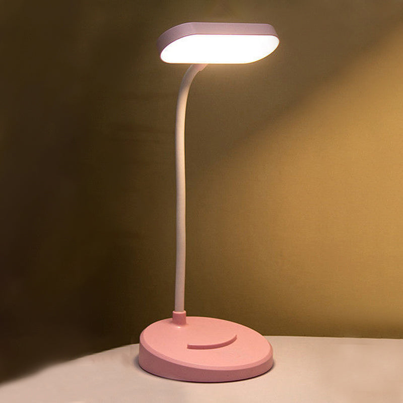 Lampade per comodini ovali moderni in plastica 1 lampade da tavolo a led leggera