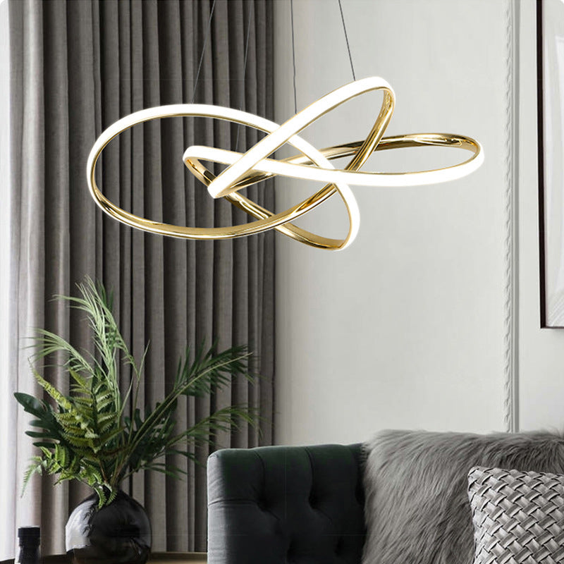 Luminaire de lampe suspendue en aluminium à 1 lumière