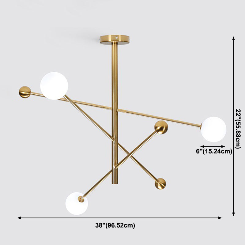 Witglas Sputnik Hanglampverlichting Warmtures Modern Suspension Light (lamp niet inbegrepen)