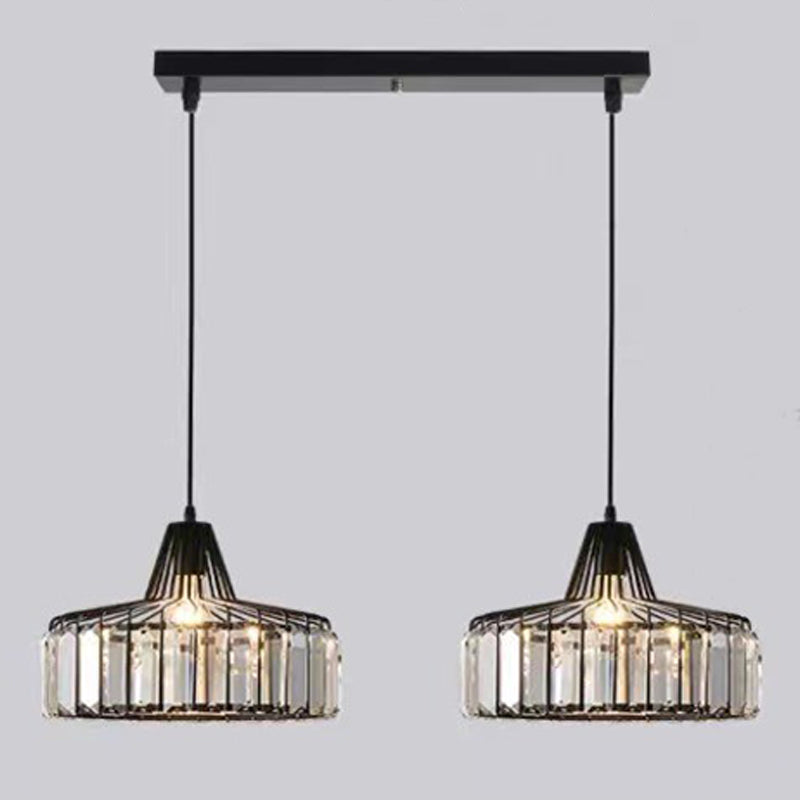 Moderne Style Bowl Shade Hängende leichte Kristalllampe für das Restaurant mit Kreation