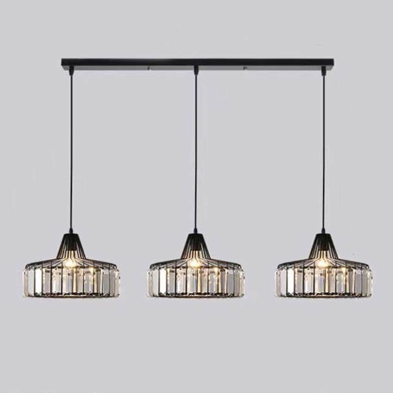 Moderne Style Bowl Shade Hängende leichte Kristalllampe für das Restaurant mit Kreation