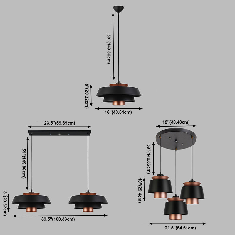 Unique Shade Hanging Lighting Modern Style Metal Lights Pendant Lamp For Kindergarten