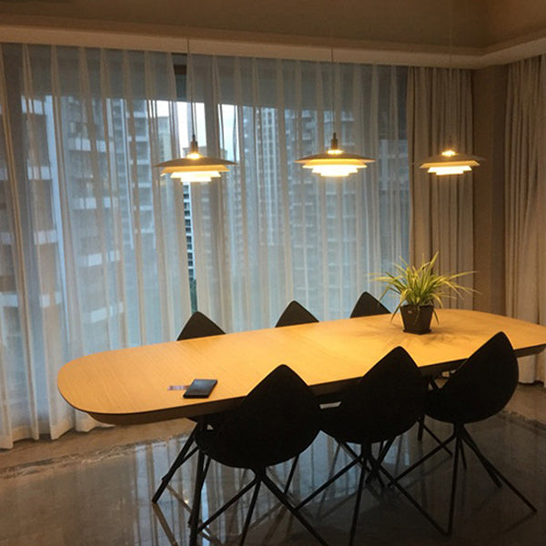 Sombra de tapa de la olla iluminación colgante de estilo moderno 1 luces de luces de luces para dormitorio