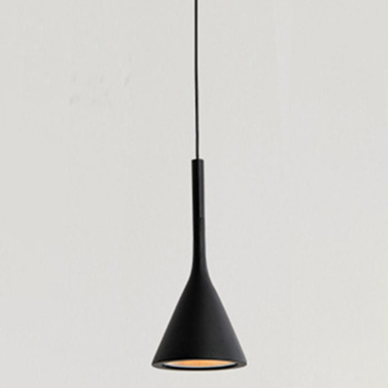 Aluminium Tapered Pendant Light in Modern Creative Style Wrought Iron Hanging Lamp for Bedroom
