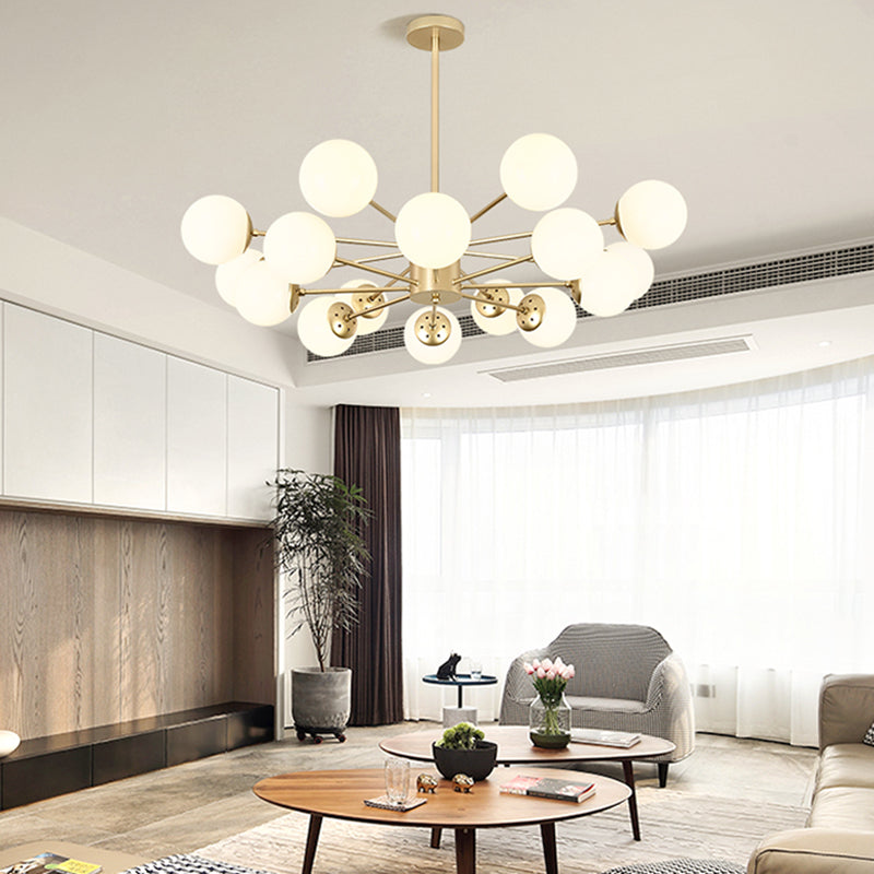 Moderne stijl ophanging hanglamp woonkamer hangend licht met glazen schaduw