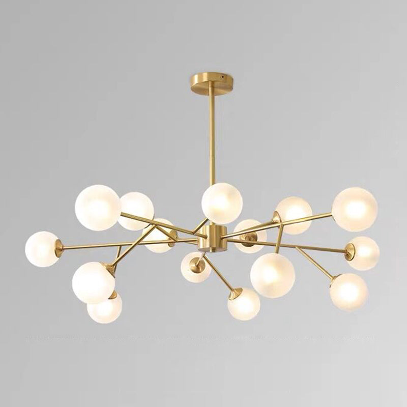 Globe Metal kroonluchter lichtglasschaduw moderne suspensie hanglamp