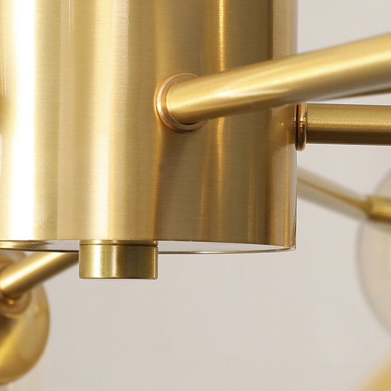 Globe Metal kroonluchter lichtglasschaduw moderne suspensie hanglamp