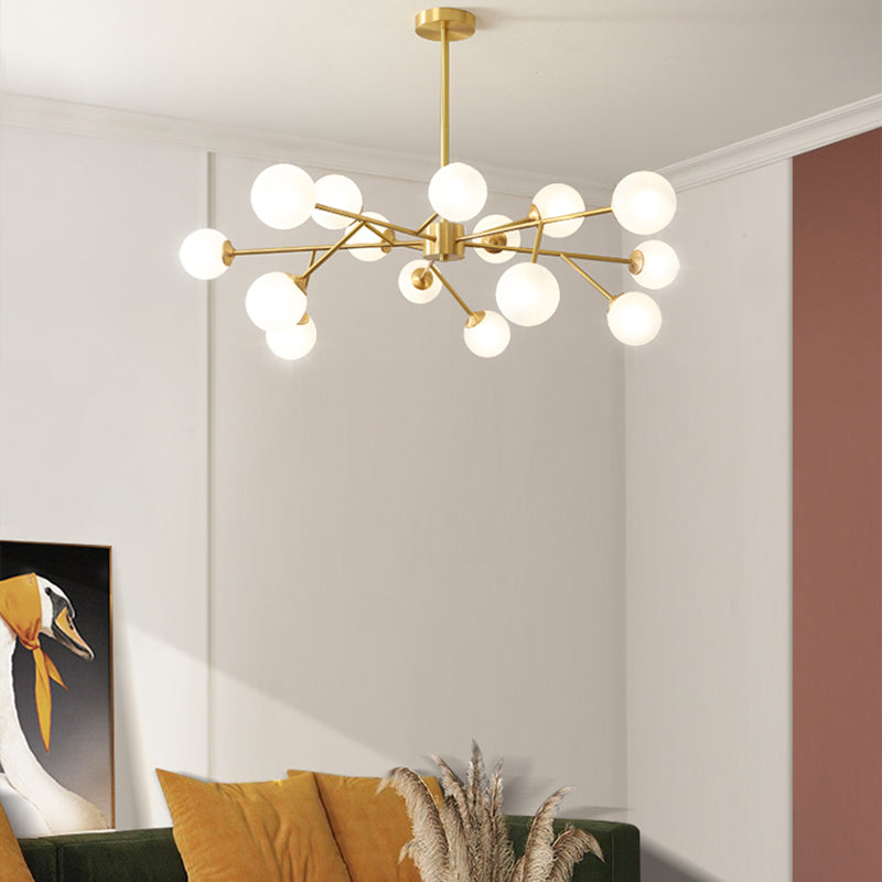 Globe Metal kroonluchter lichtglasschaduw moderne suspensie hanglamp