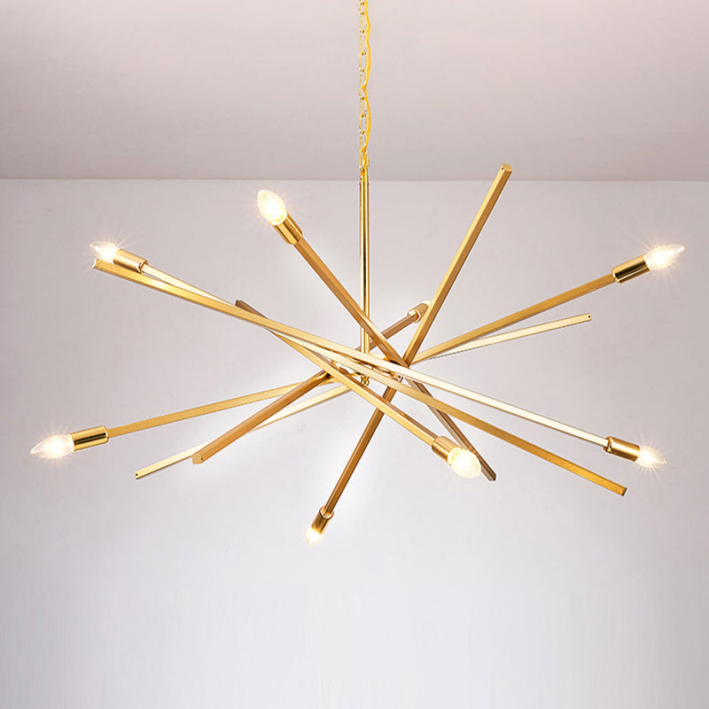 Sputnik kroonluchter lamp Eenvoudige lijnontwerpverlichtingsarmatuur voor woonkamer