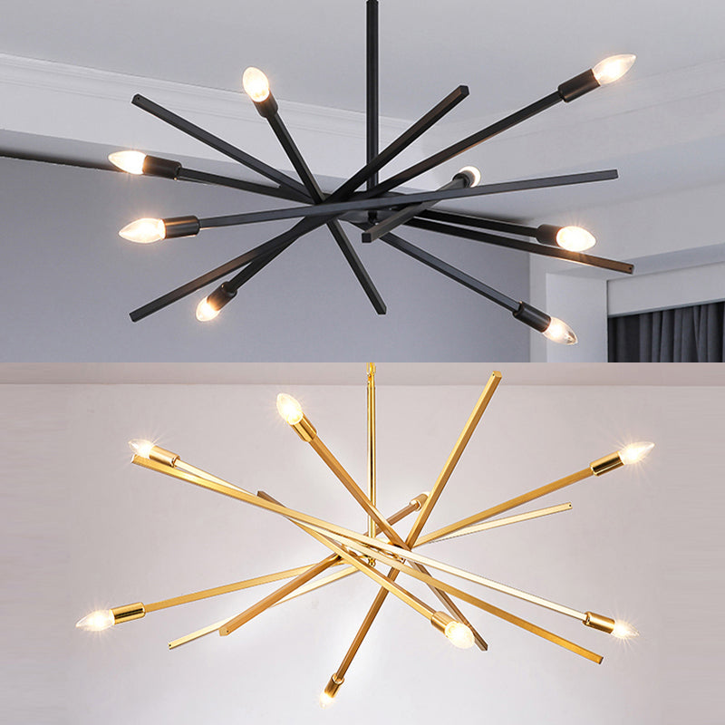 Sputnik kroonluchter lamp Eenvoudige lijnontwerpverlichtingsarmatuur voor woonkamer