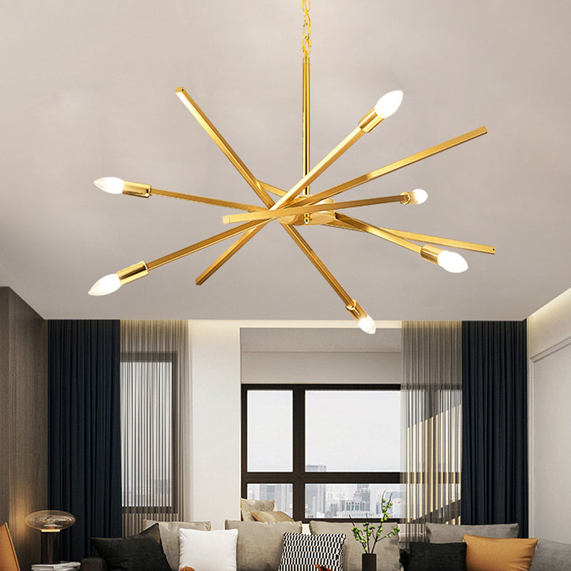 Sputnik kroonluchter lamp Eenvoudige lijnontwerpverlichtingsarmatuur voor woonkamer