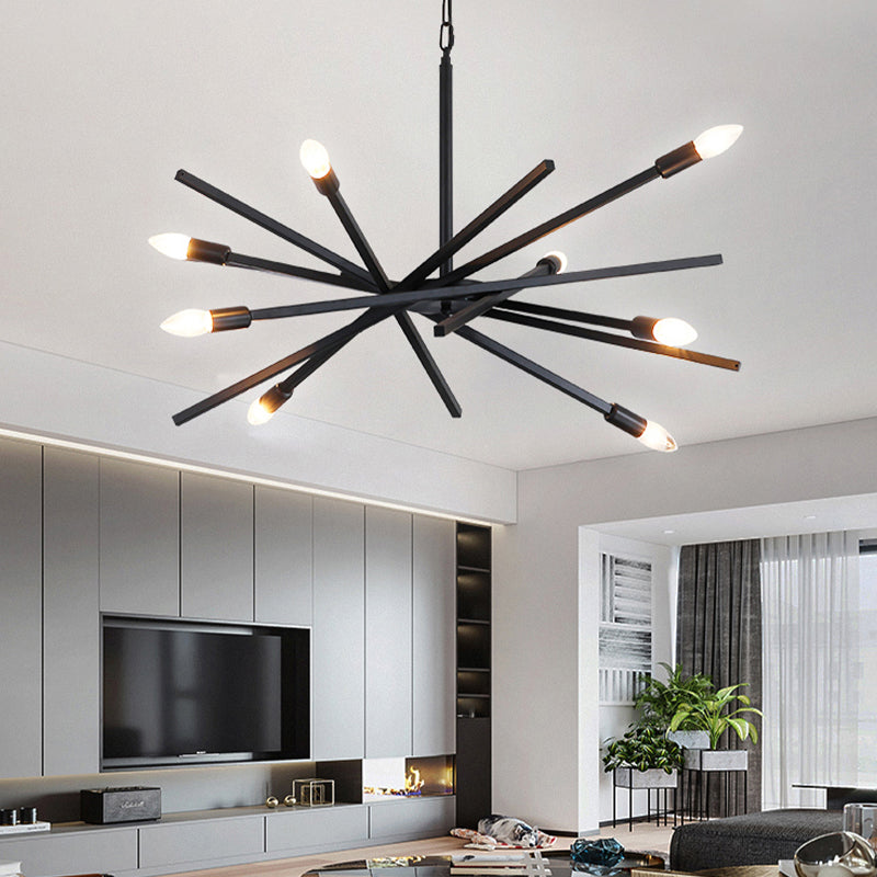 Sputnik kroonluchter lamp Eenvoudige lijnontwerpverlichtingsarmatuur voor woonkamer