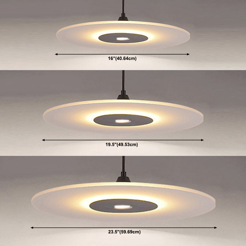 Acrylgericht Hängende Lampe moderner einfacher Anhänger für Wohnzimmer Esszimmer