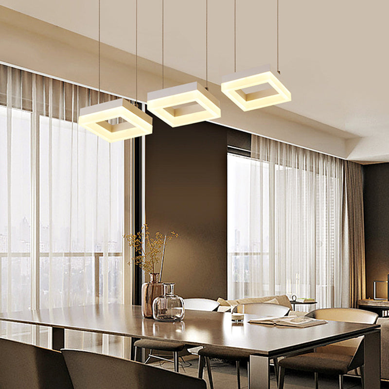 Modern Simplistic Hanging Lamp 3 Light LED Pendant Light for Living Room Dining Room