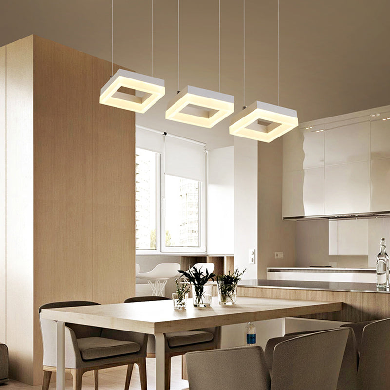 Modern Simplistic Hanging Lamp 3 Light LED Pendant Light for Living Room Dining Room
