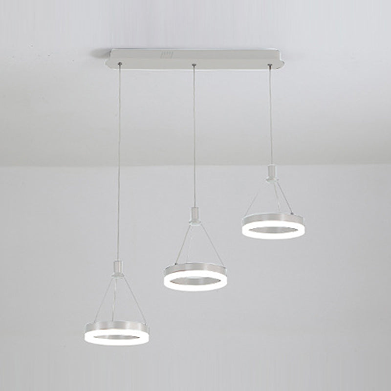 Modern Simplistic Hanging Lamp 3 Light LED Pendant Light for Living Room Dining Room