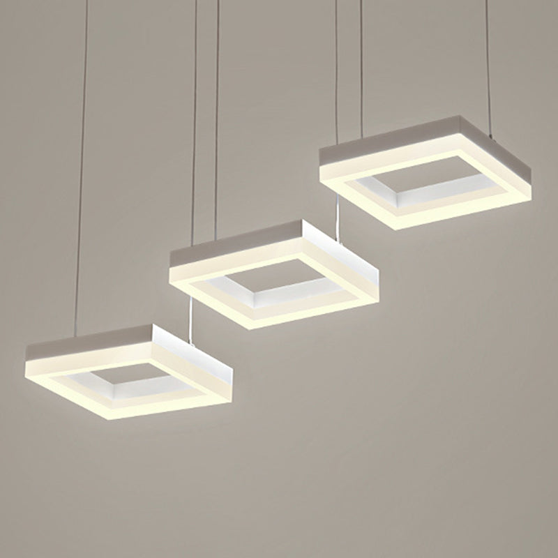 Modern Simplistic Hanging Lamp 3 Light LED Pendant Light for Living Room Dining Room