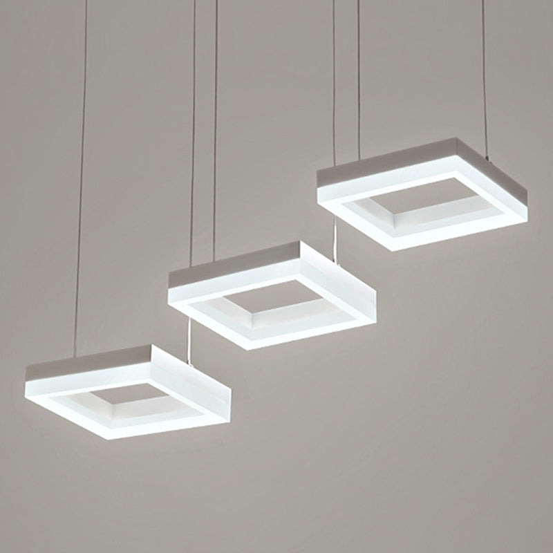 Modern Simplistic Hanging Lamp 3 Light LED Pendant Light for Living Room Dining Room