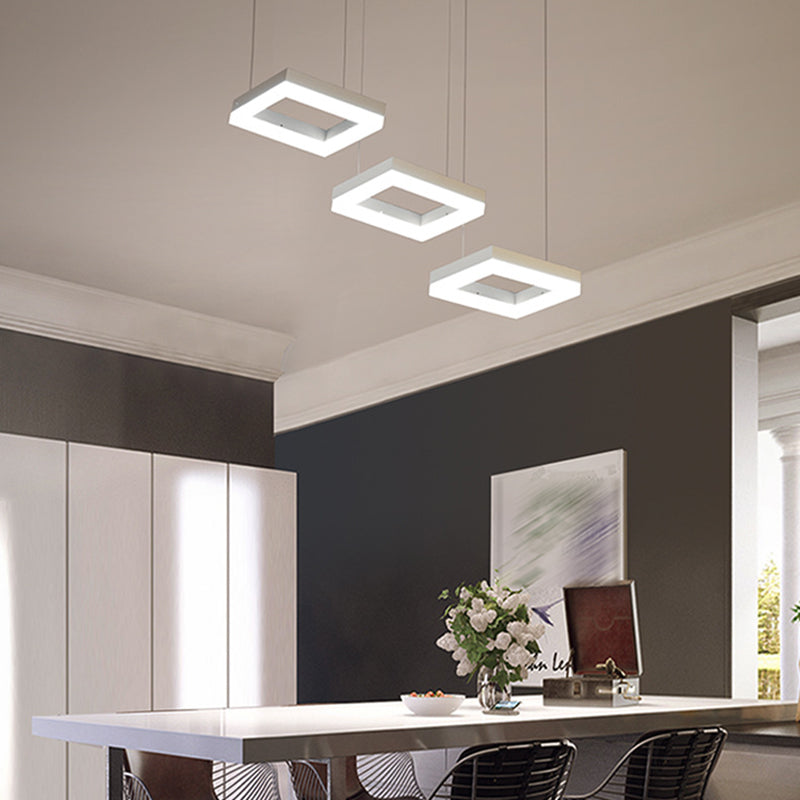 Modern Simplistic Hanging Lamp 3 Light LED Pendant Light for Living Room Dining Room