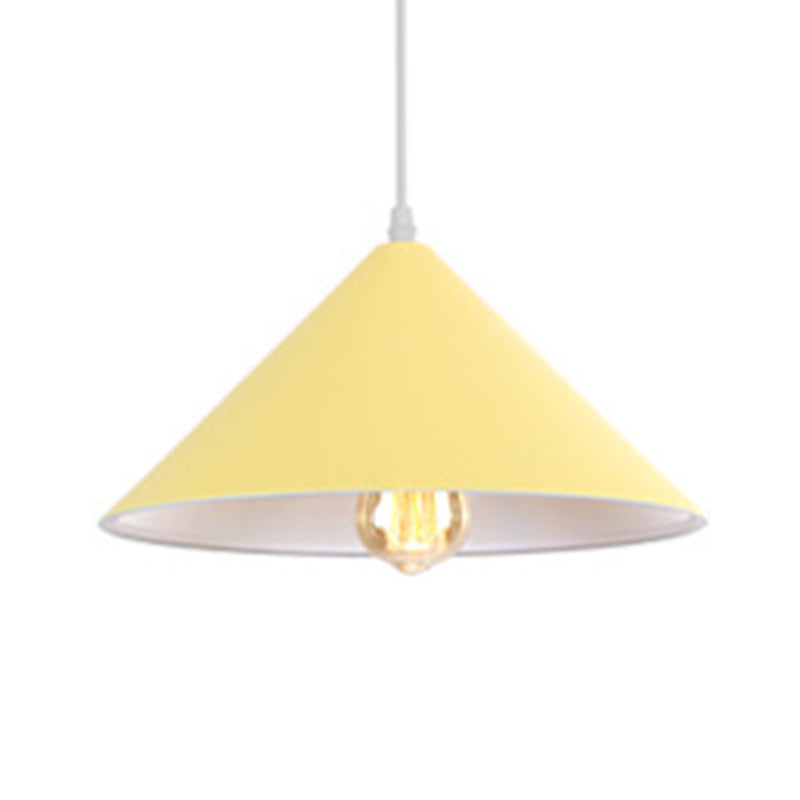 Lampada a ciondolo Macron a 1 luce Style moderna Light Appeding Light con tonalità metallica