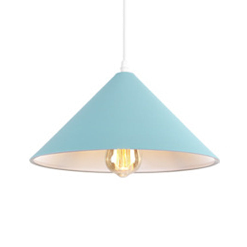 Lampada a ciondolo Macron a 1 luce Style moderna Light Appeding Light con tonalità metallica