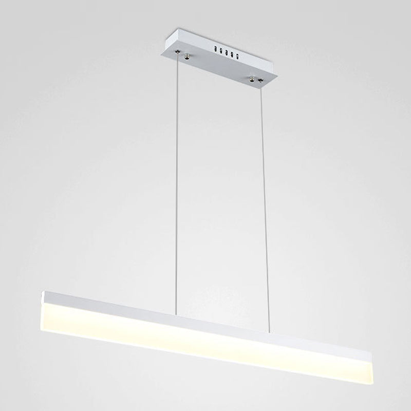 Modern Style Island Light White Acrylic Shade Hanging Lamp for Dining Room